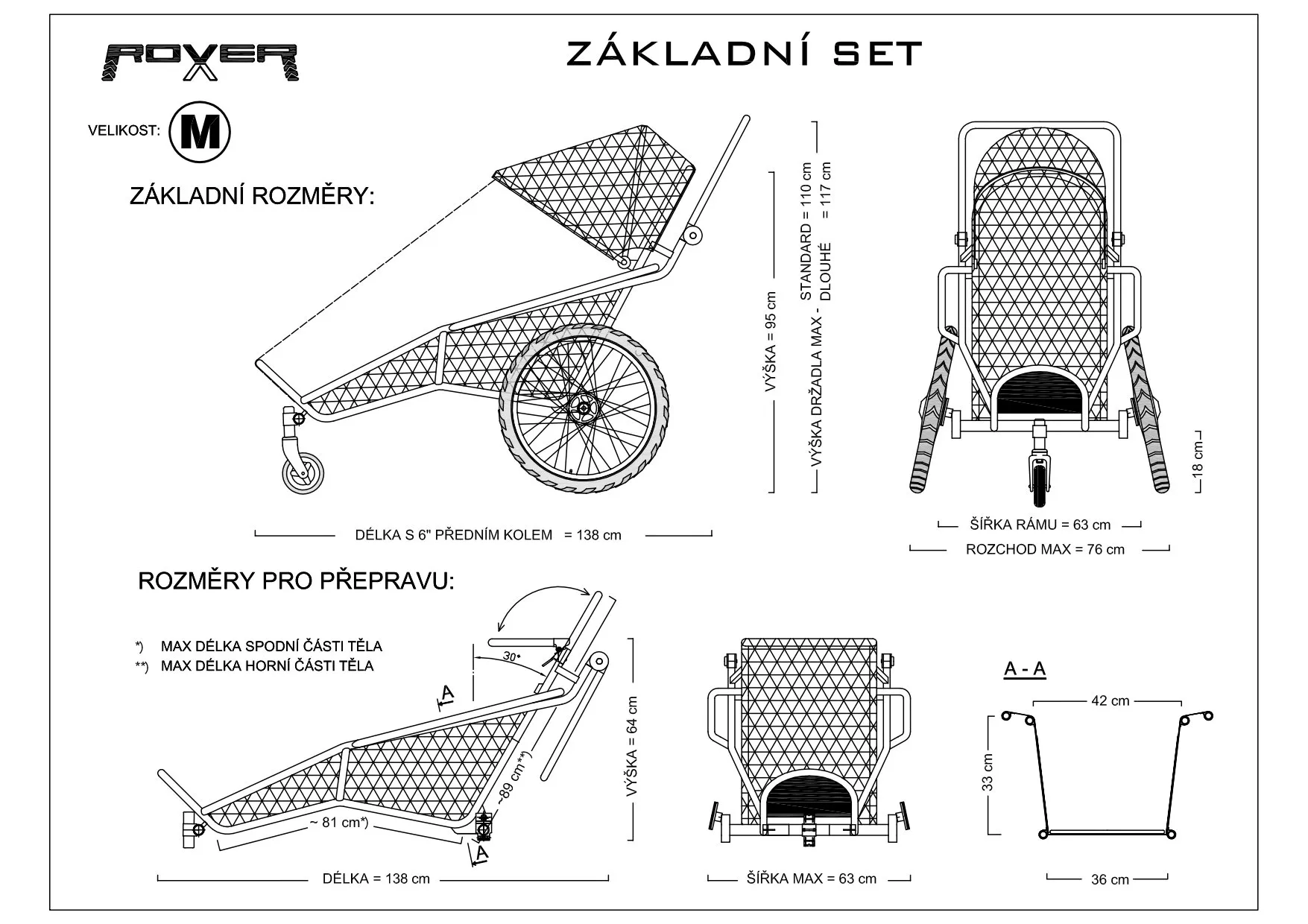 Technische Zeichnung — Standard M Standard M